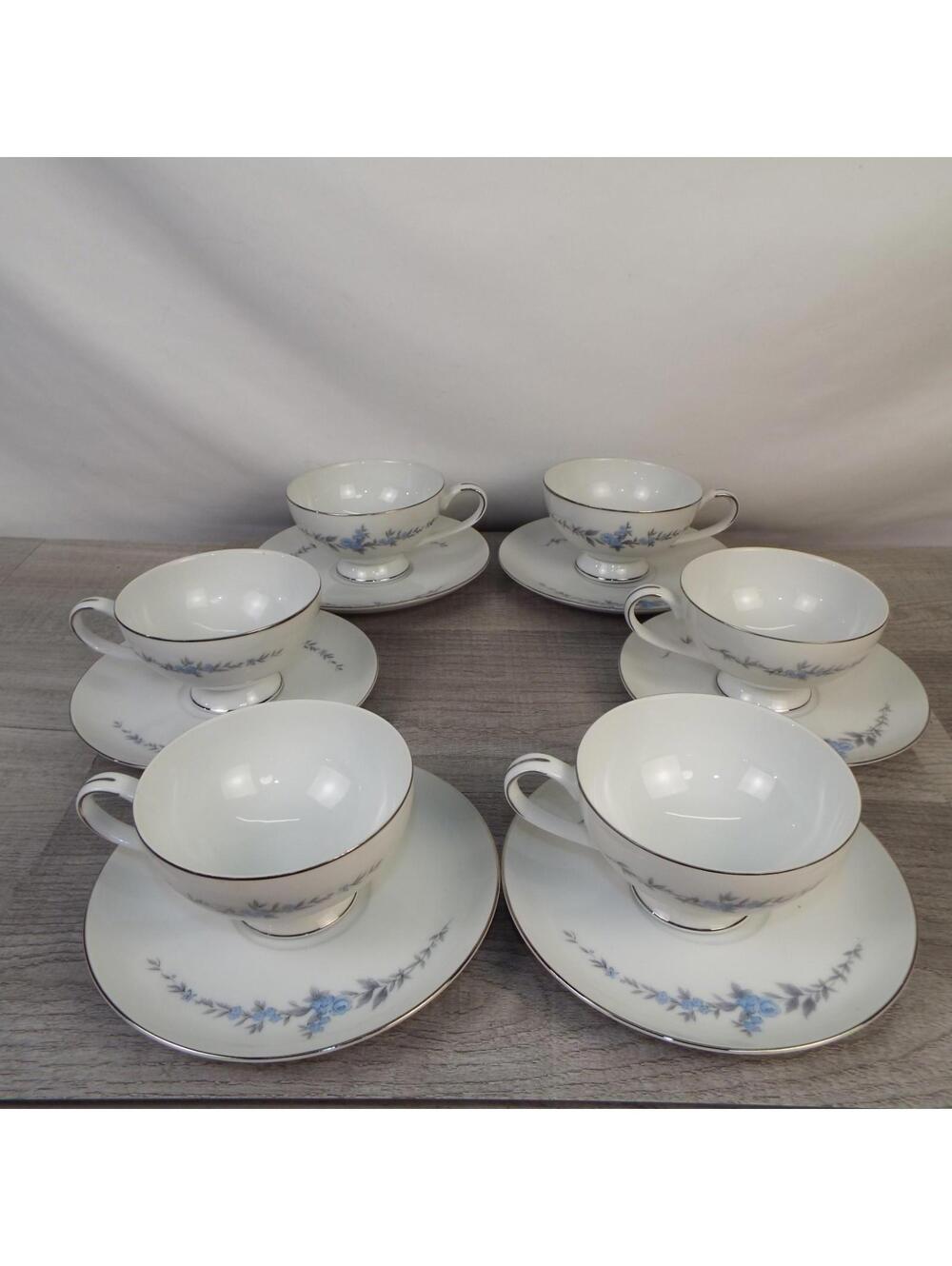Mikasa Annbelle 5604 Tea Service Set - 6 Tea Plates & 6 Cups - Picture 3 of 8